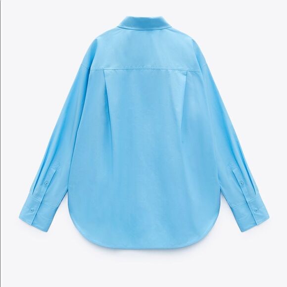 Zara Poplin Button Down Shirt New - Picture 4 of 6